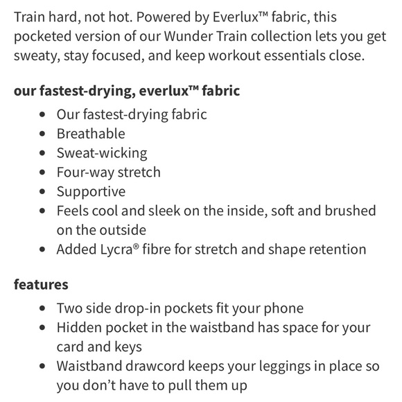 NWT Lululemon wunder train HR tight 25” pockets - Picture 4 of 4